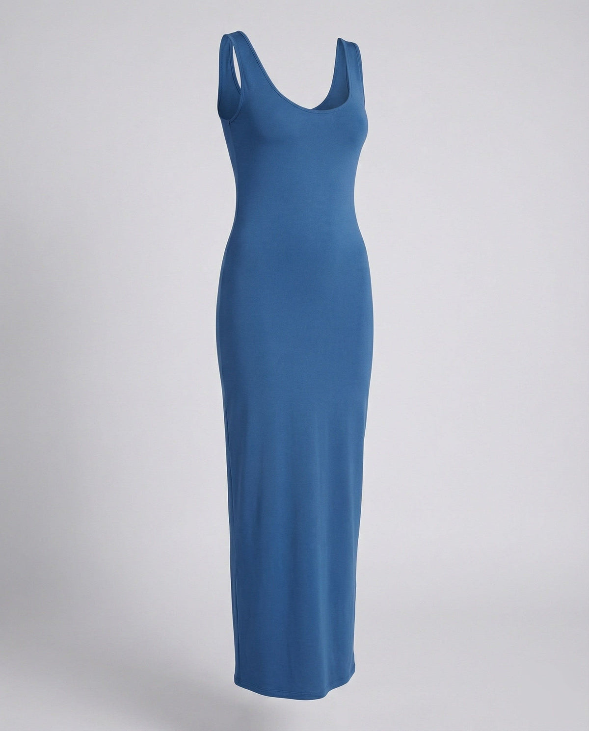 Women's Scoop Neck Bodycon Maxi Dress | Adelaide_5