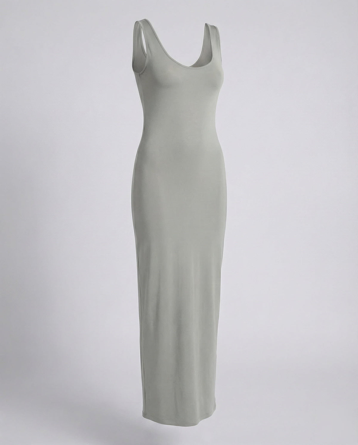 Women's Scoop Neck Bodycon Maxi Dress | Adelaide_7
