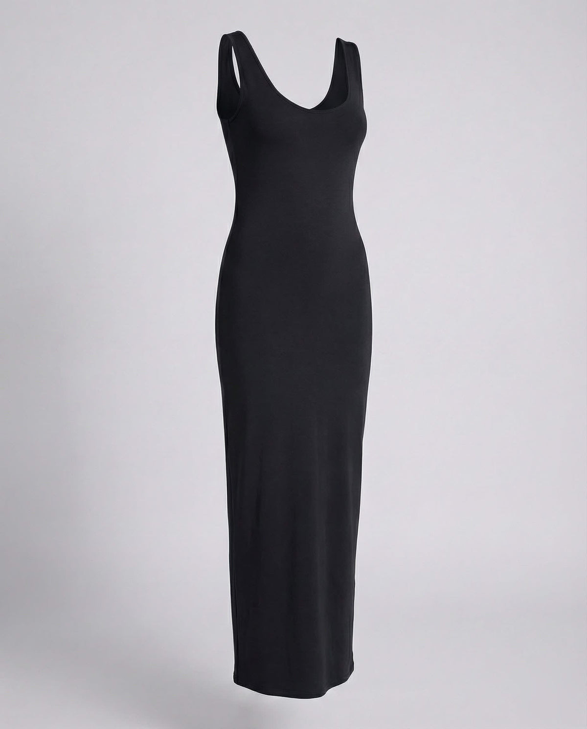Women's Scoop Neck Bodycon Maxi Dress | Adelaide_9