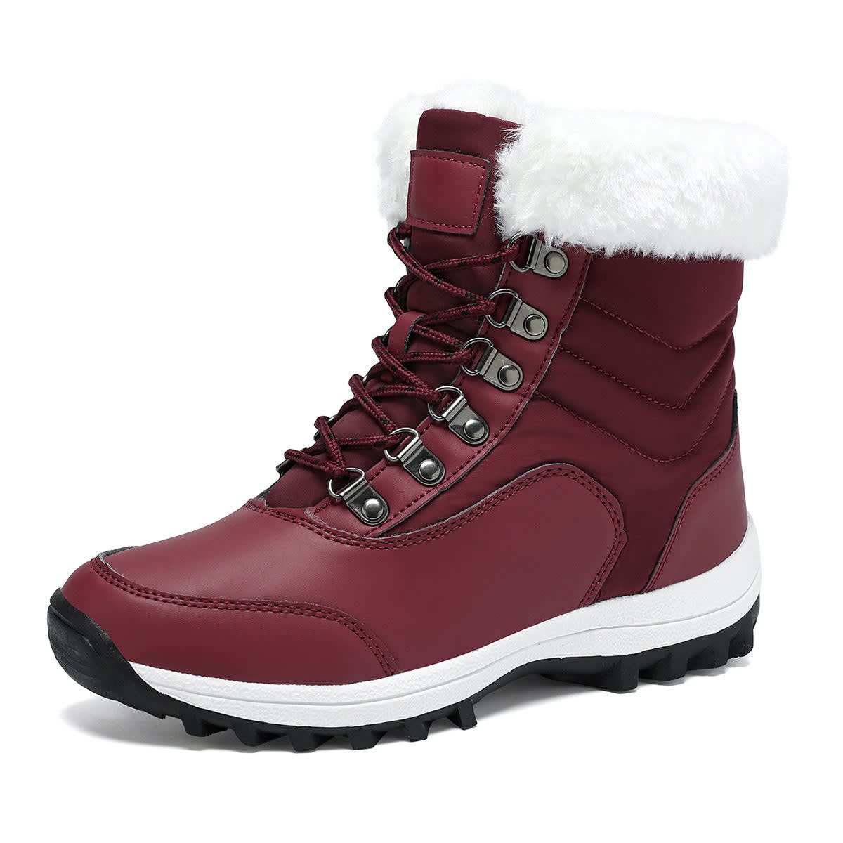 Women's Waterproof Lace Up Snow Boots | Marnie_6