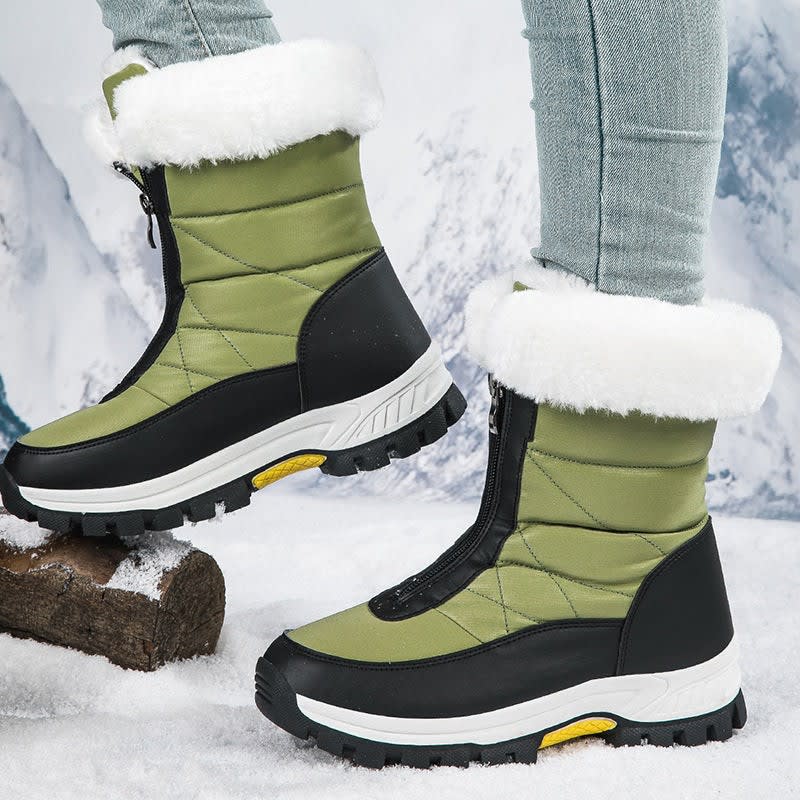 Women's Waterproof Zip Up Snow Boots | Jodie_7