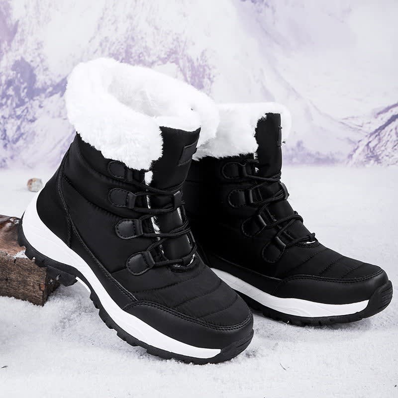 Women's Non Slip Fur Lined Snow Boots | Anita_3