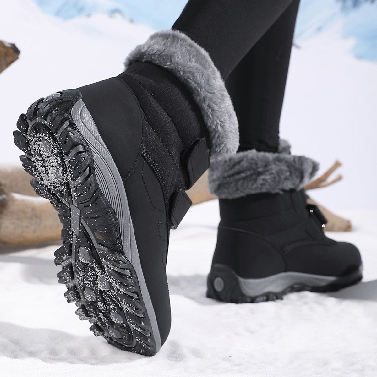 Women's Water Resistant Ankle Snow Boots | Lola_4
