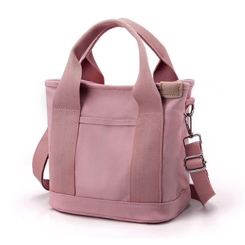 Women's Canvas Multi-Compartment Tote Bag | Pearl_3