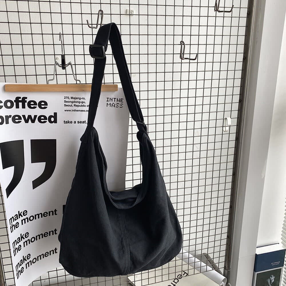 Women's Slouchy Canvas Crossbody Bag | Autumn_4