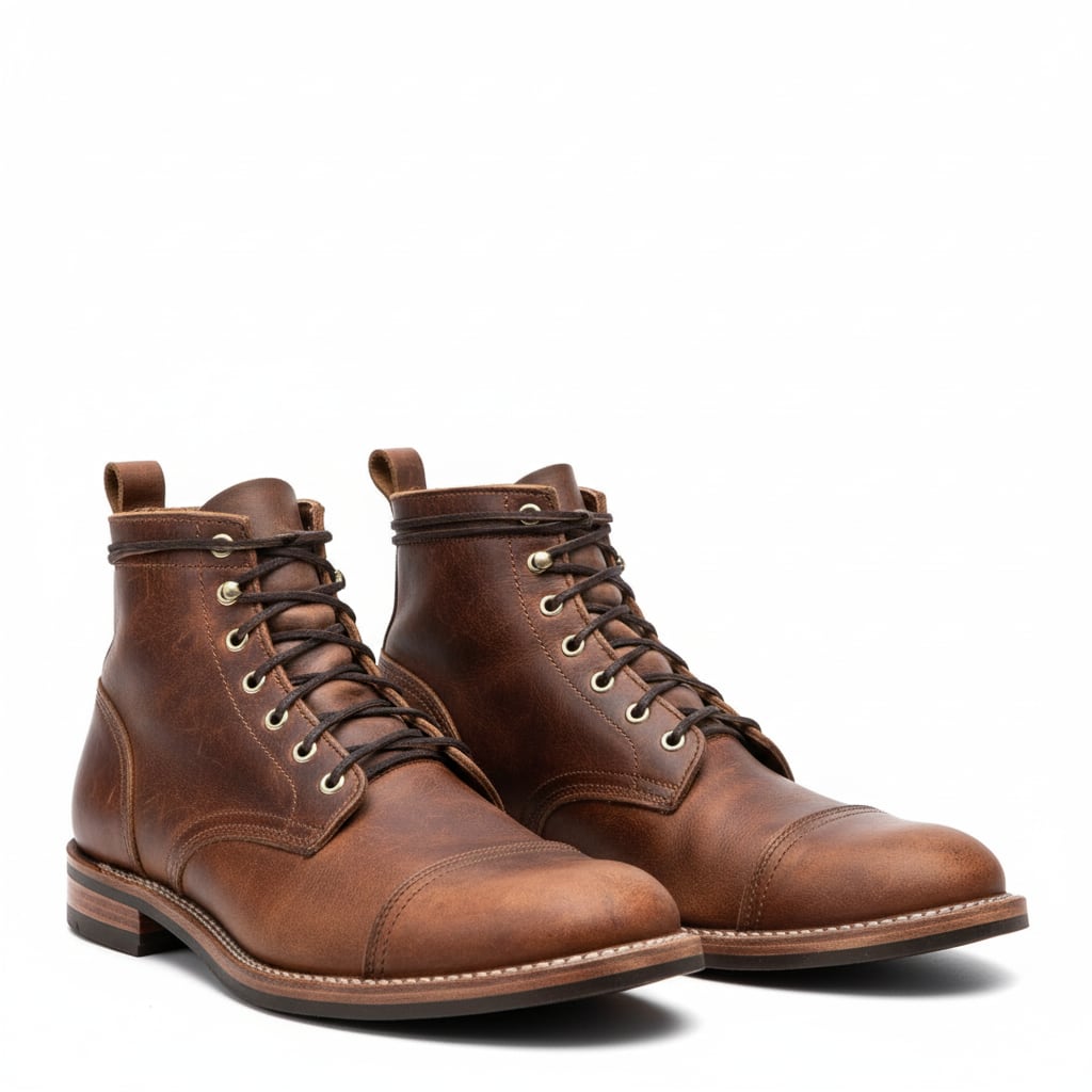 Men's Leather Lace Up Boots | Struan_2