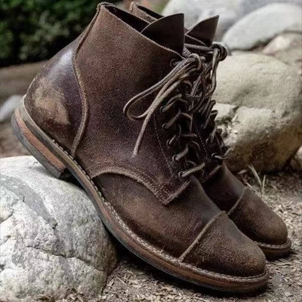 Men's Leather Lace Up Boots | Struan_4