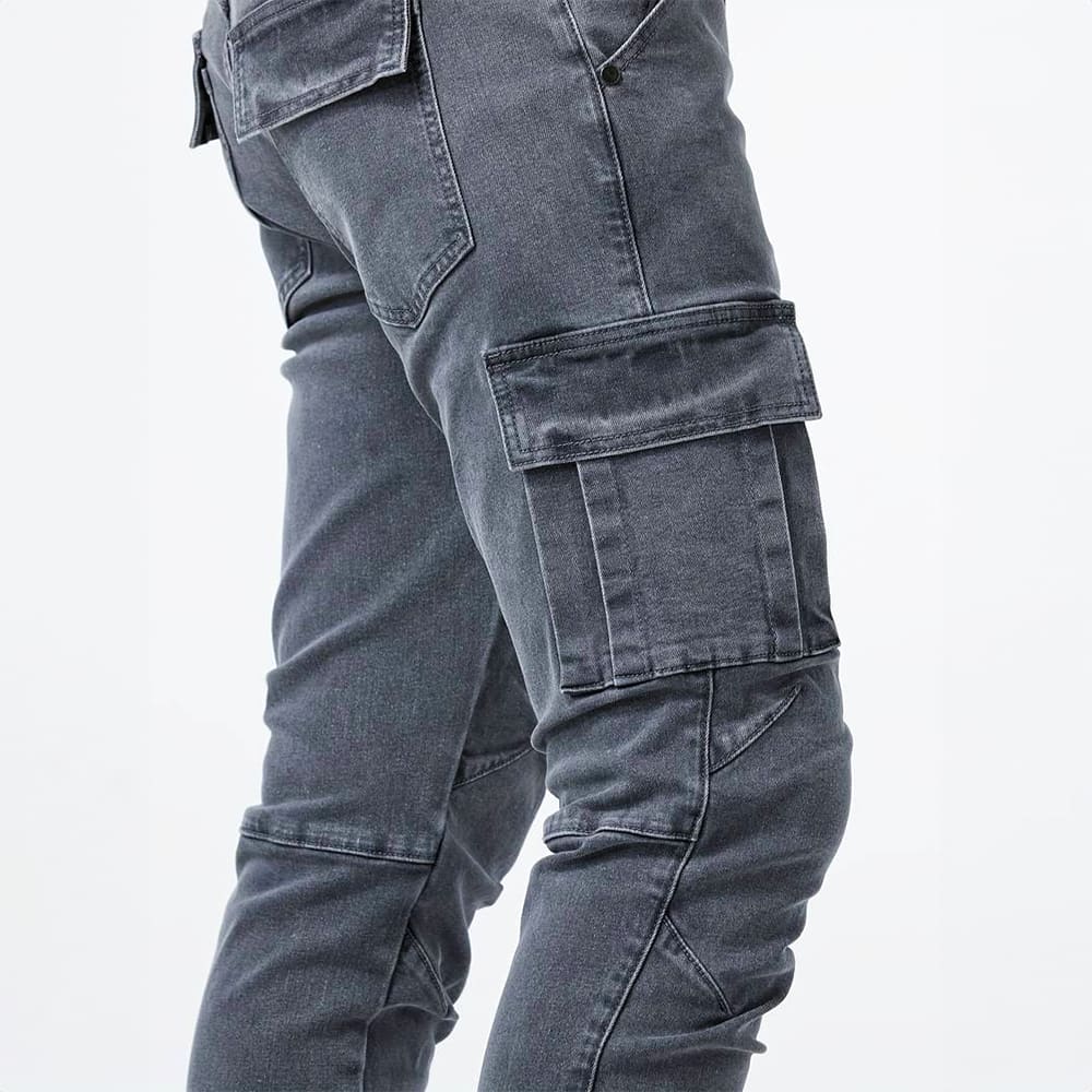 Men's Stretch Denim Cargo Jeans | Elliot_5