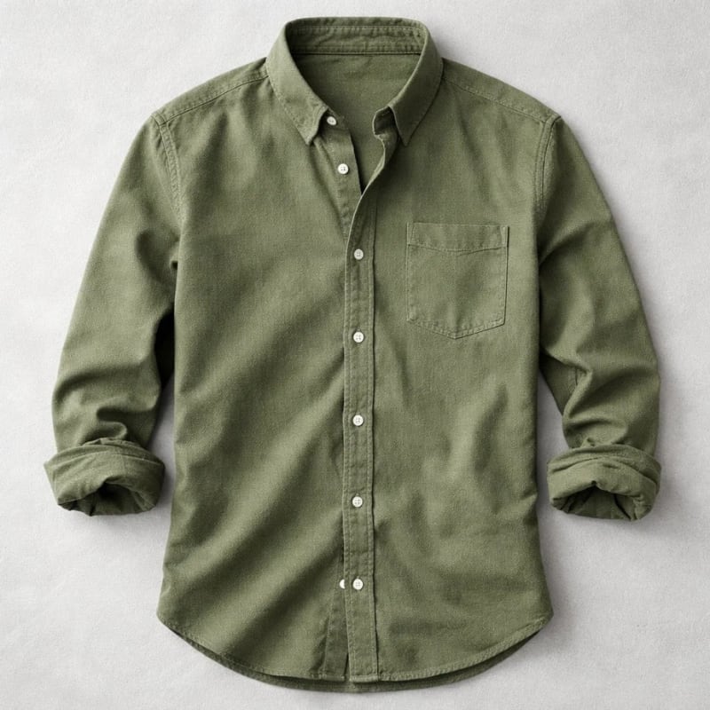 Men's Cotton Chambray Shirt | Edmund_3