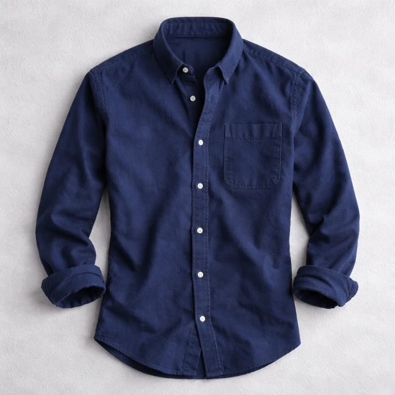 Men's Cotton Chambray Shirt | Edmund_5