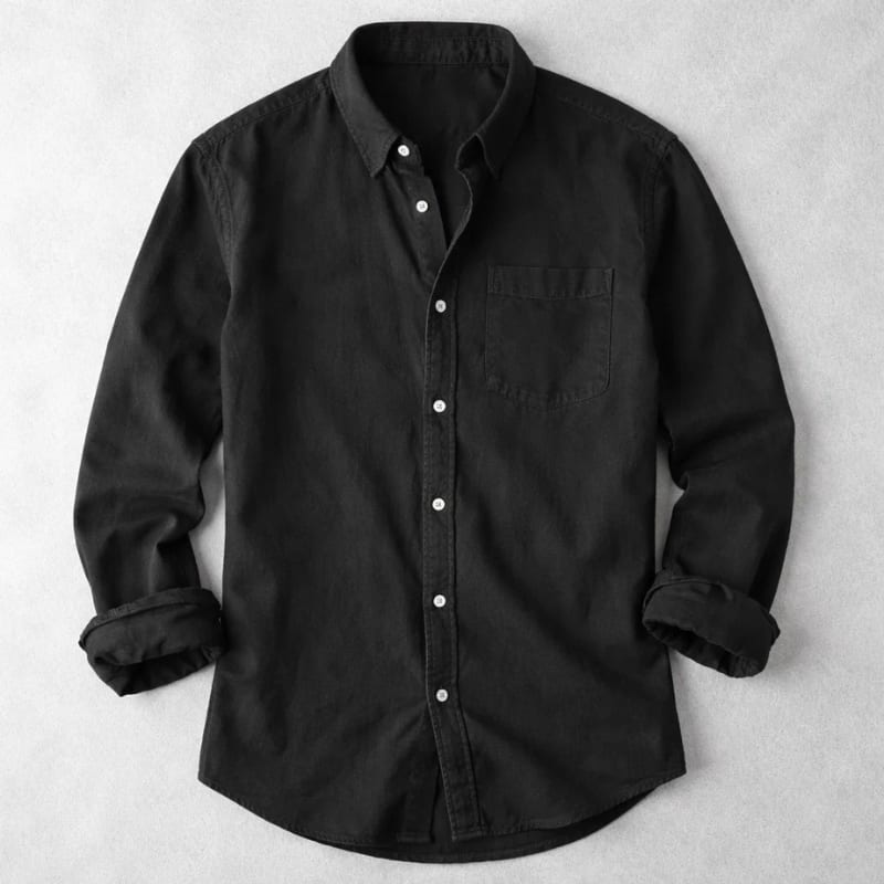Men's Cotton Chambray Shirt | Edmund_7