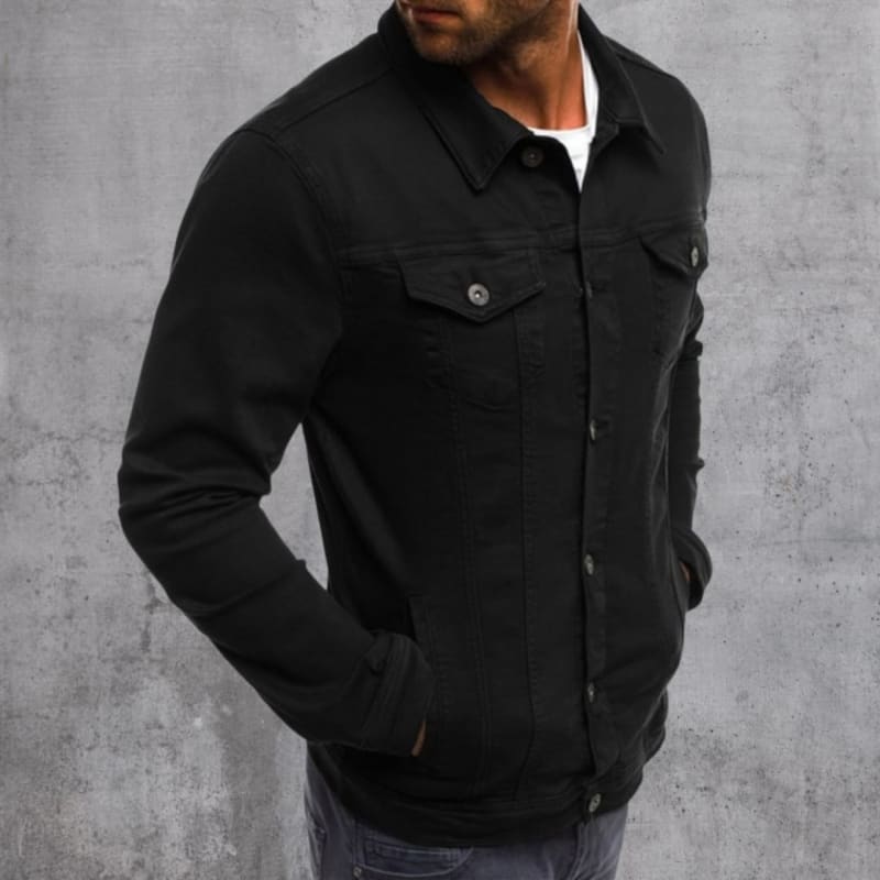 Men's Fitted Denim Trucker Jacket | Edmund_1