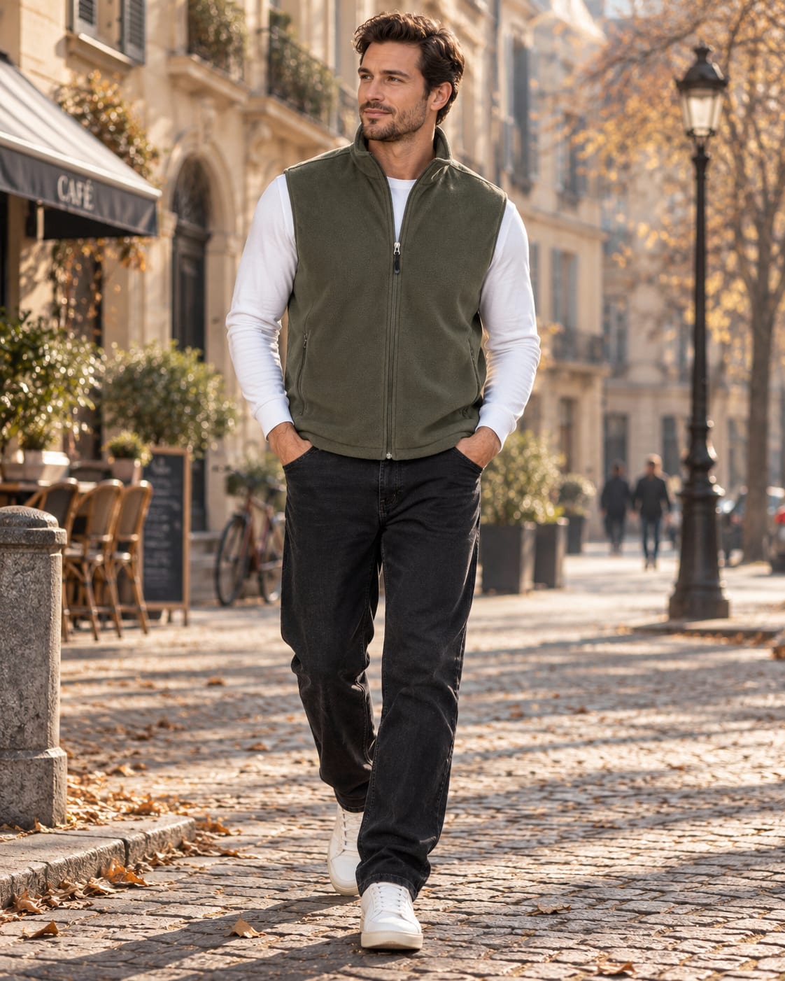 Men's Full Zip Fleece Gilet | Hugh_2