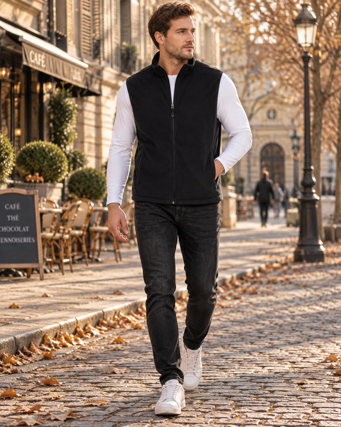 Men's Full Zip Fleece Gilet | Hugh_3