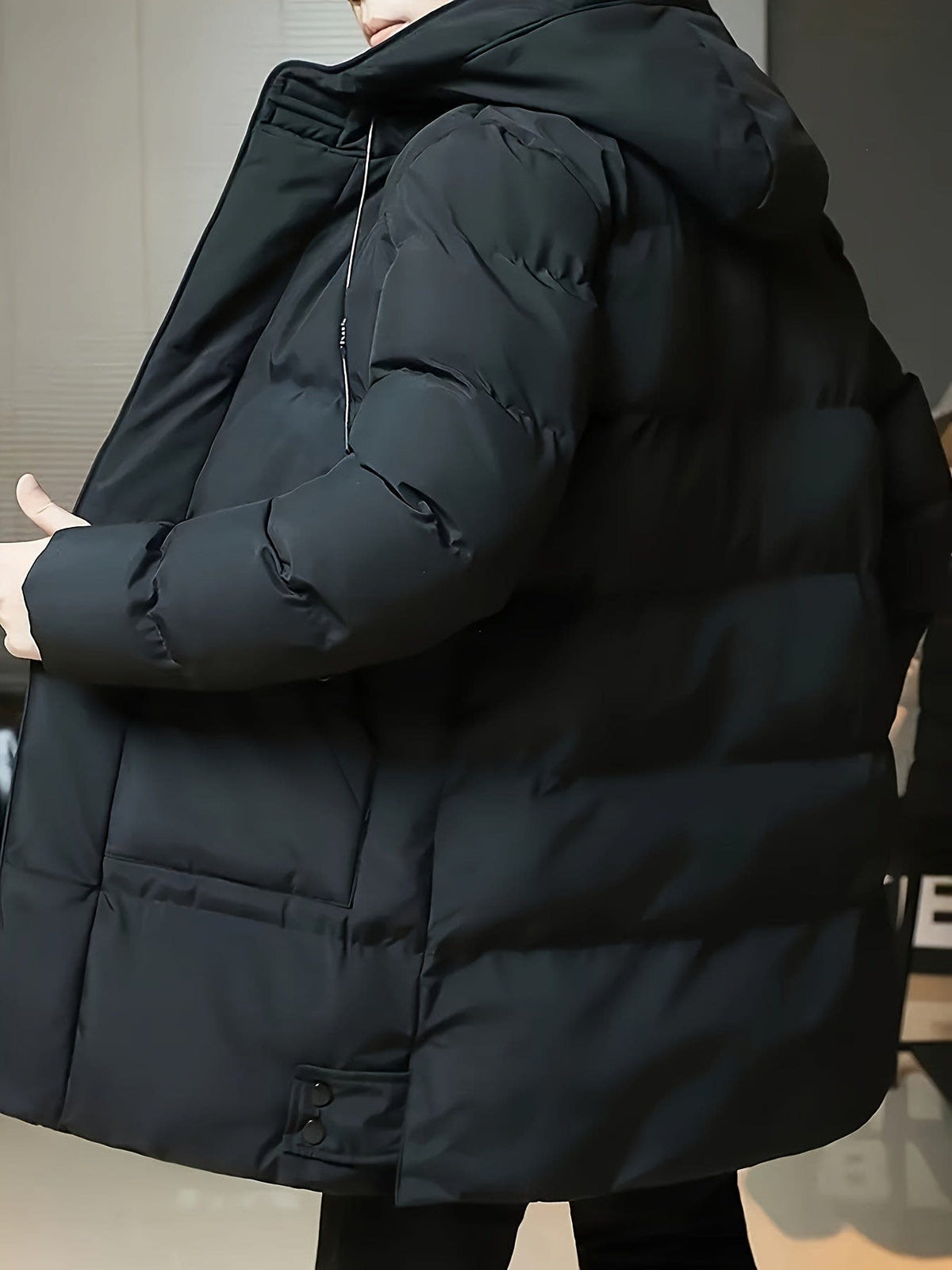Men's Hooded Longline Puffer Coat | Brandon_2