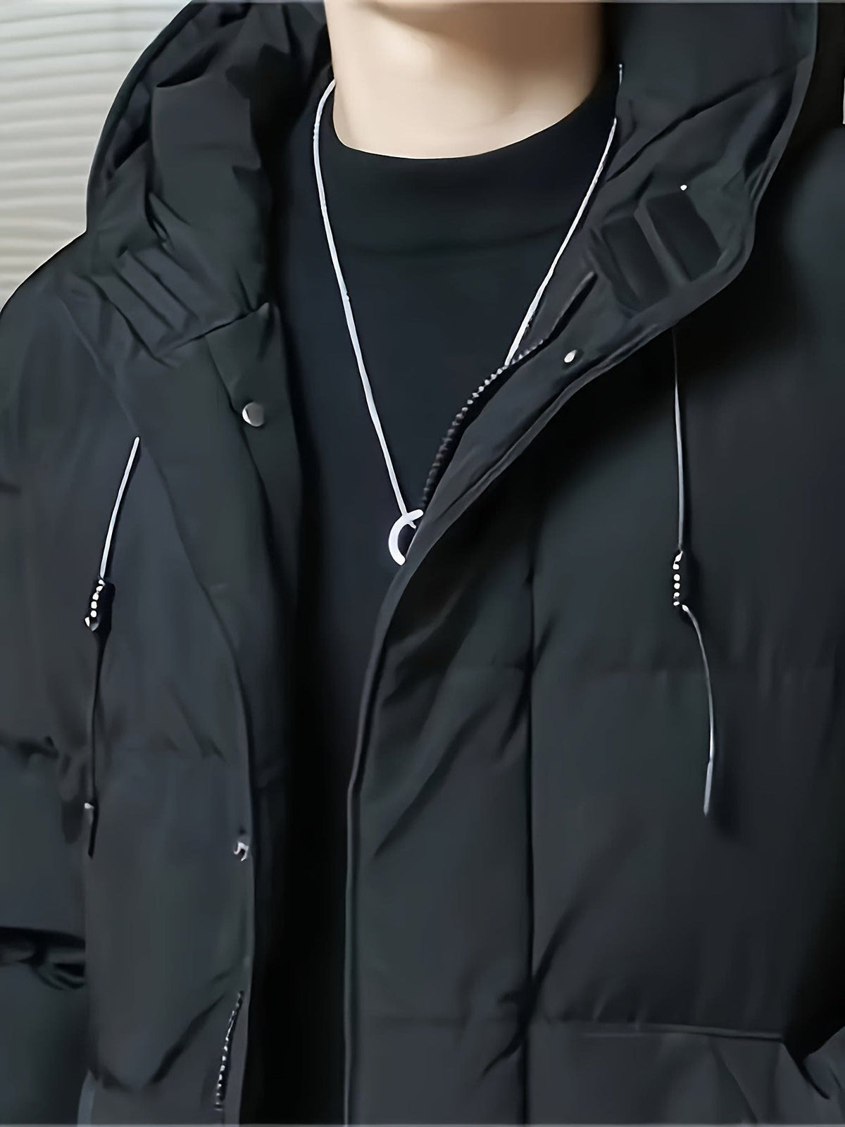Men's Hooded Longline Puffer Coat | Brandon_4