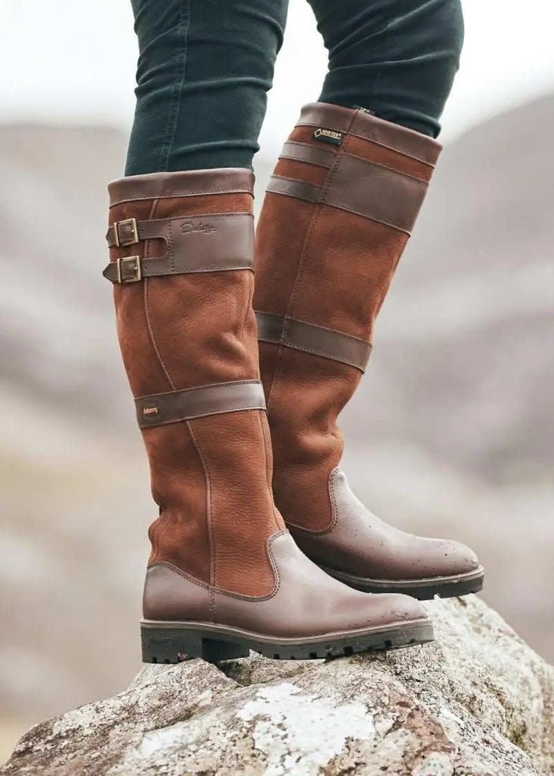 Women's Suede Buckle Knee High Boots | Dorcas_3