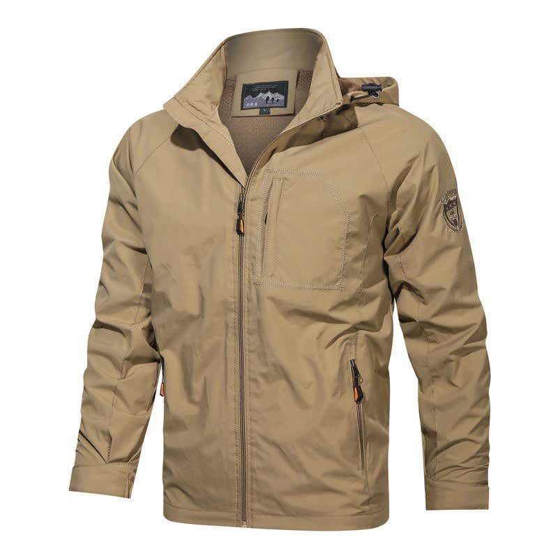 Men's Waterproof Hooded Windbreaker | Clive_4