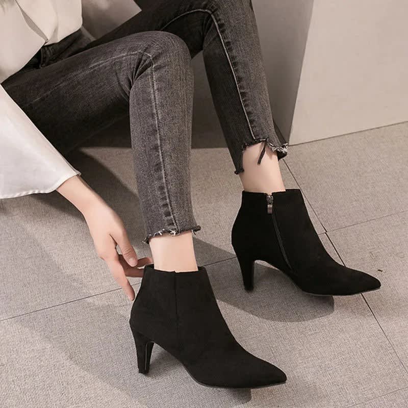 Women's Pointed Toe Stiletto Ankle Boots | Jillian_4