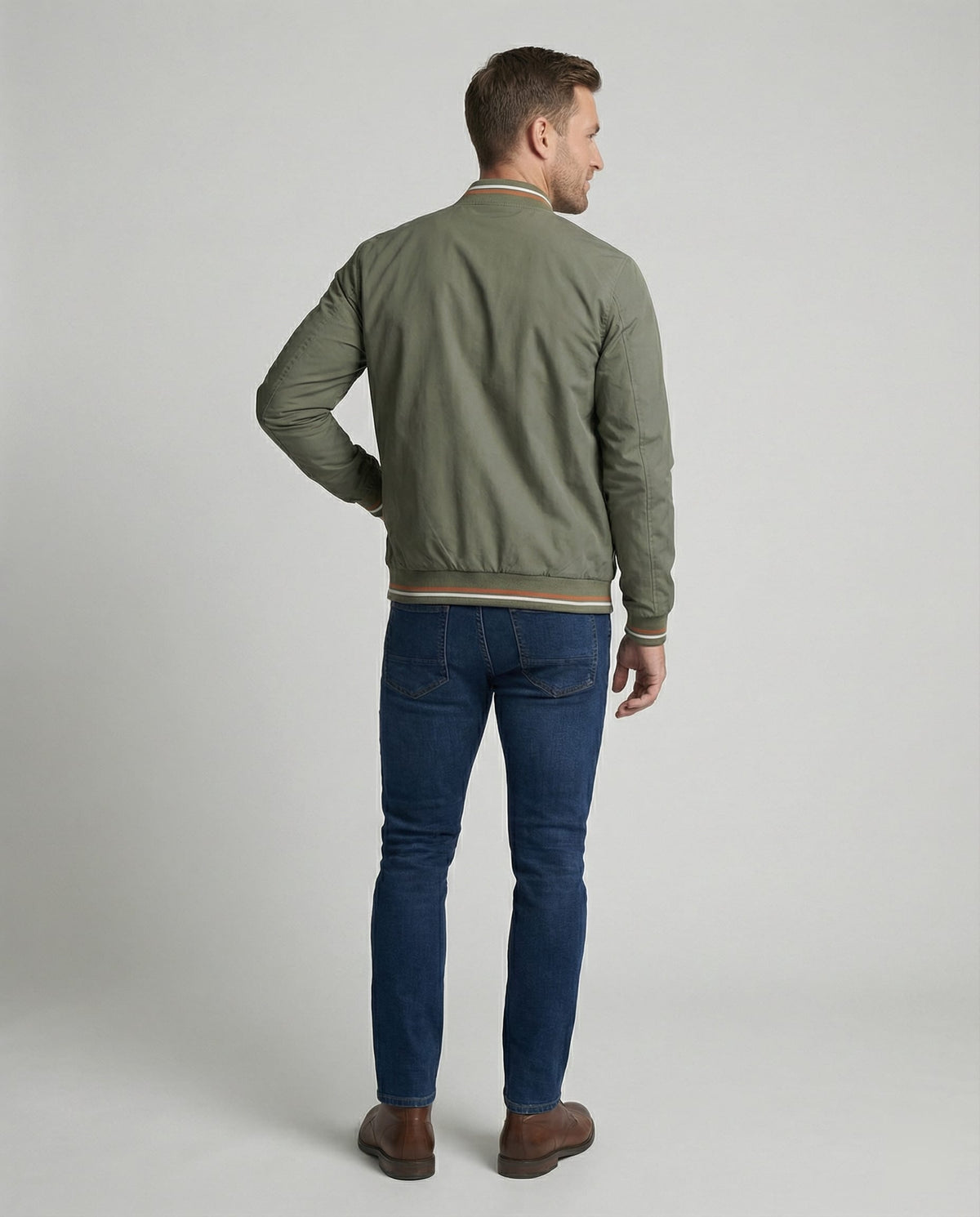 Men's Lined Bomber Jacket | Ian_3