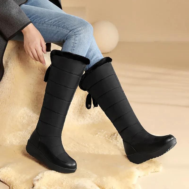 Women's Fur Lined Knee High Snow Boots | Bettina_1