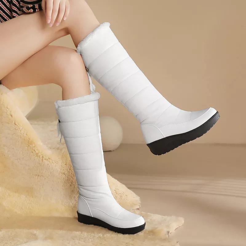 Women's Fur Lined Knee High Snow Boots | Bettina_10