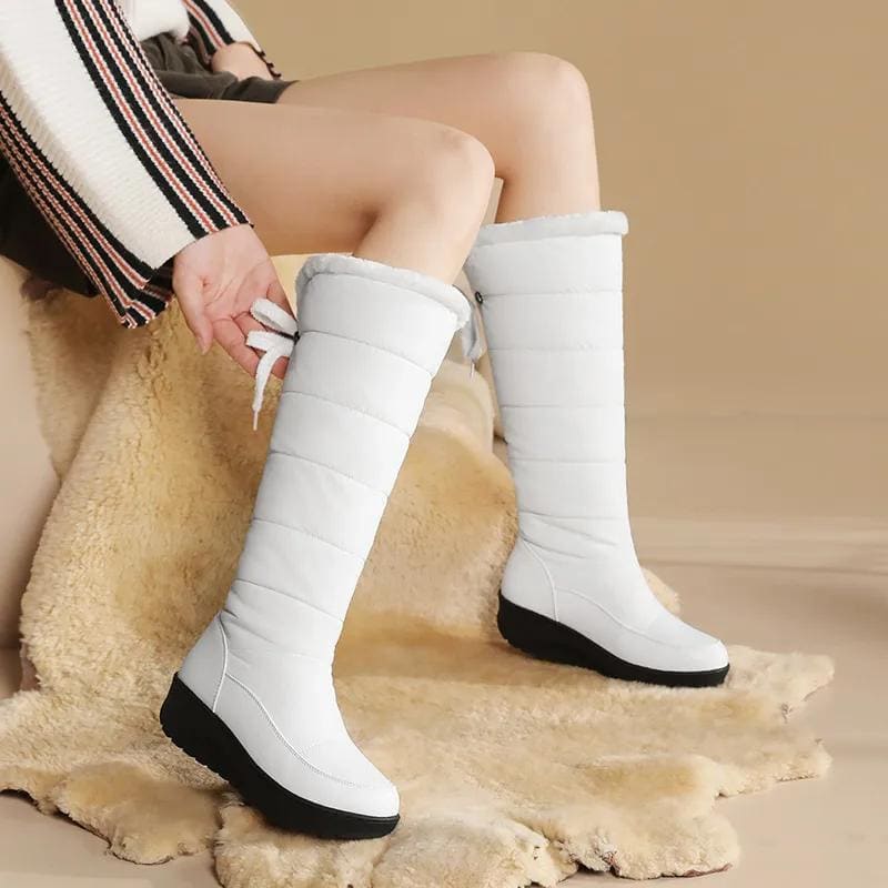 Women's Fur Lined Knee High Snow Boots | Bettina_2