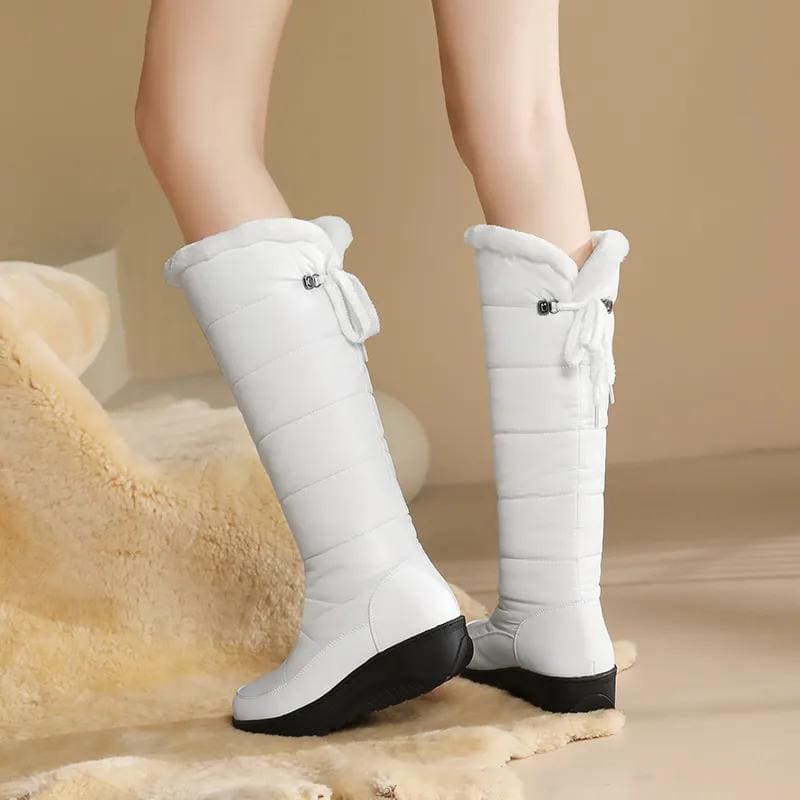 Women's Fur Lined Knee High Snow Boots | Bettina_3