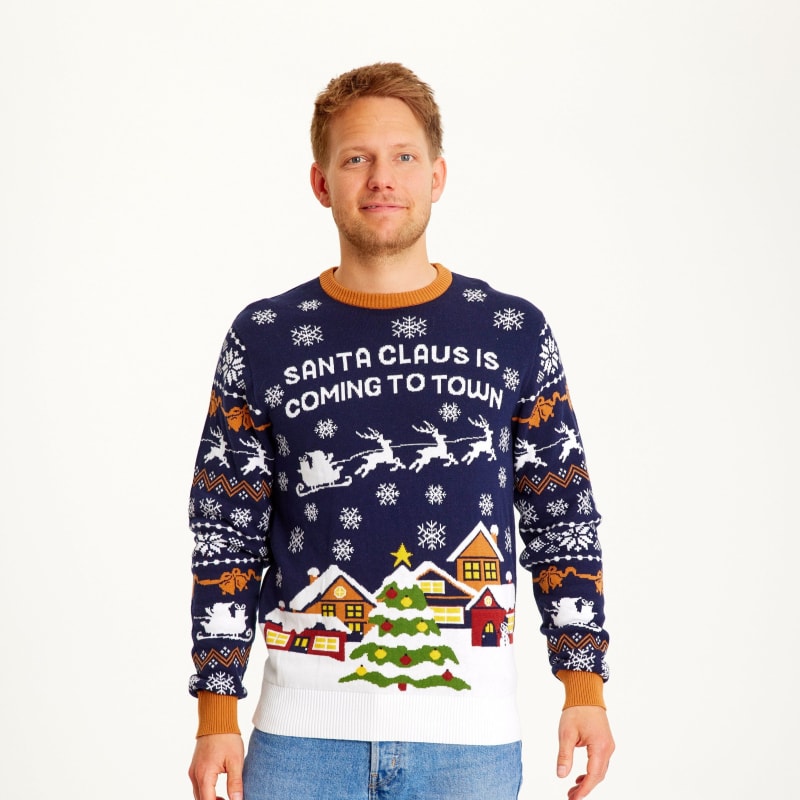 Men's Santa Slogan Christmas Jumper | Spencer_1