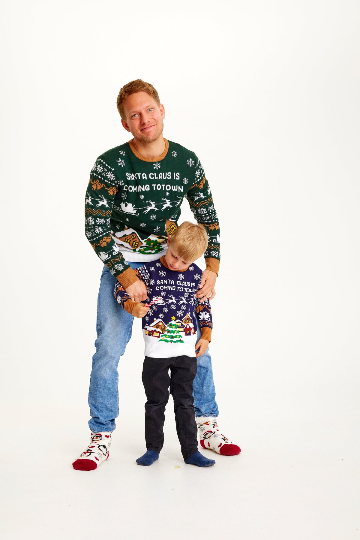 Men's Santa Slogan Christmas Jumper | Spencer_2