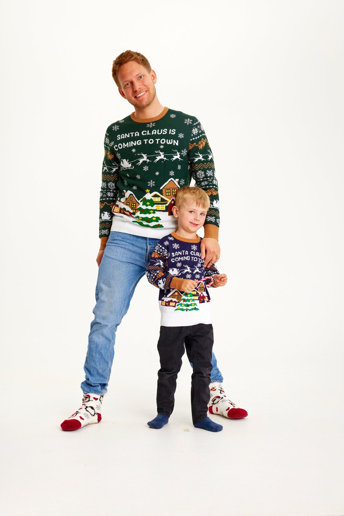 Men's Santa Slogan Christmas Jumper | Spencer_3