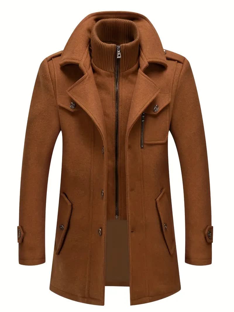 Men's Double Collar Button Jacket | Adrian_6