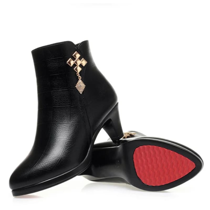 Women's Fur Lined Platform Ankle Boots | Larissa_4