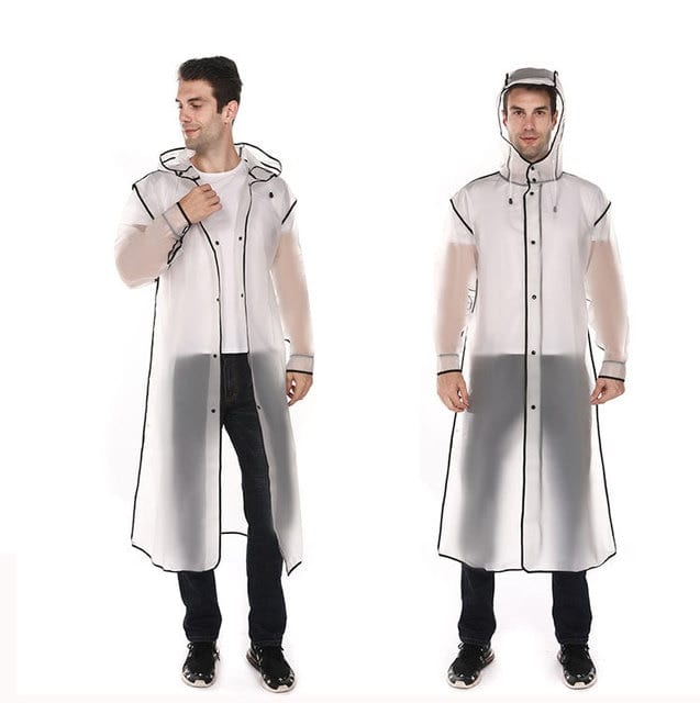 Men's Long Hooded Raincoat | Albert_5