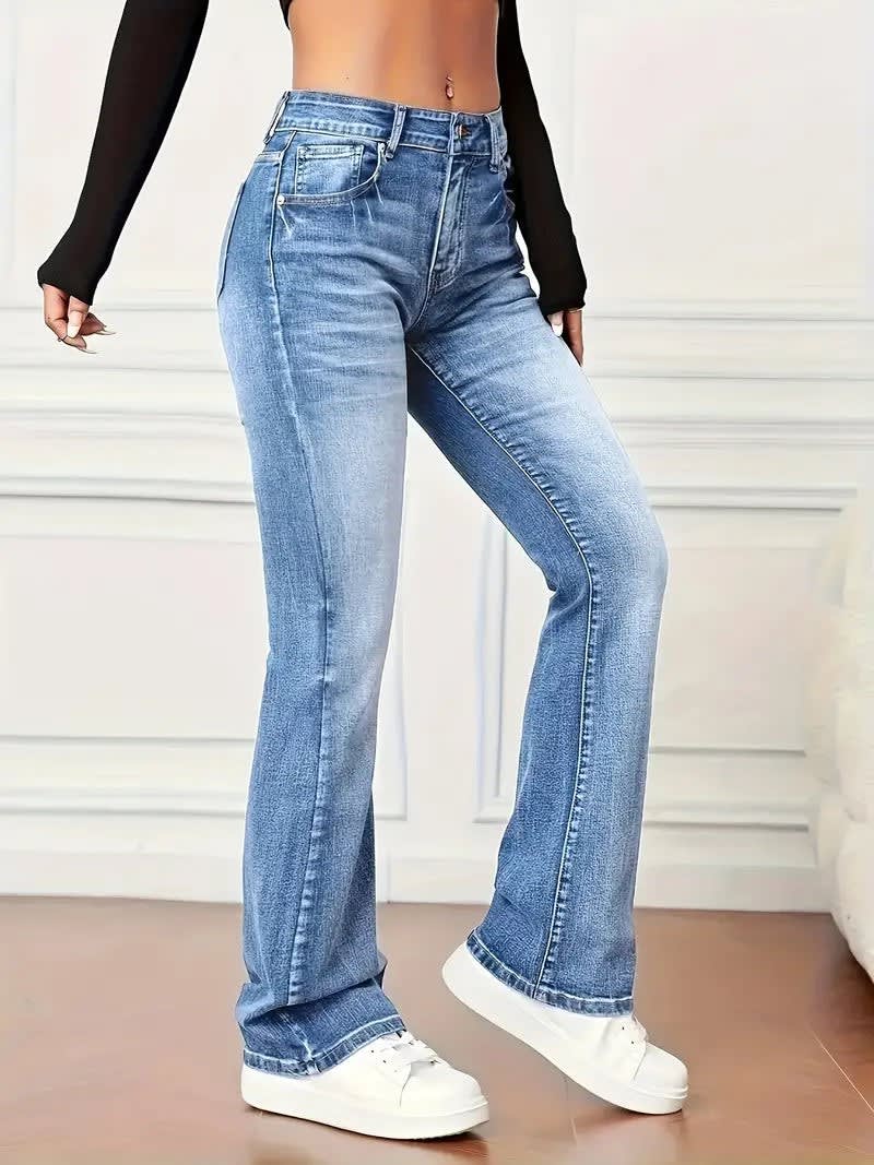 Women's Stretch Flared Jeans | Caroline_3