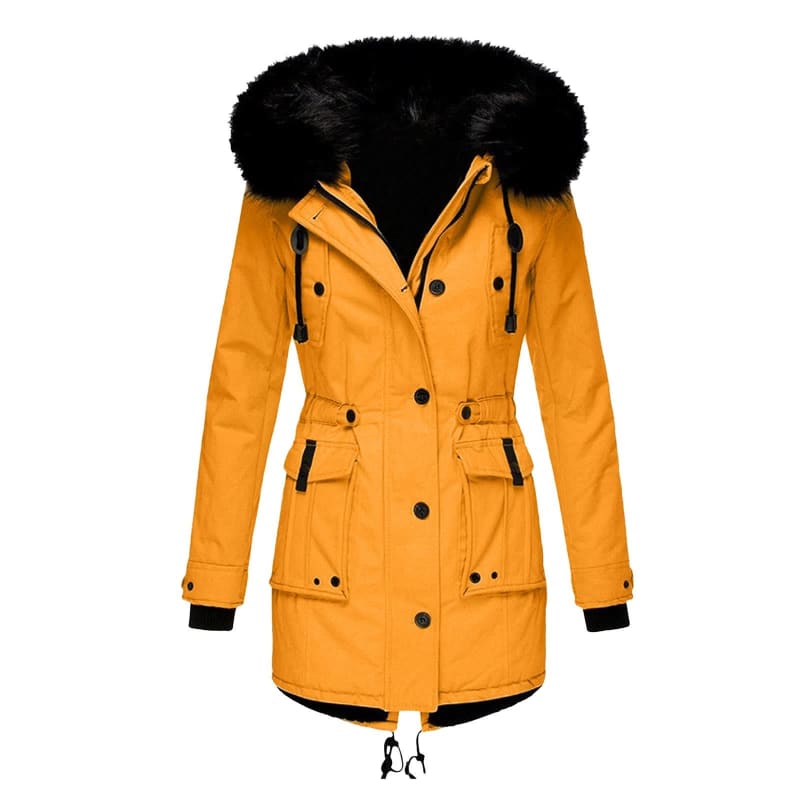 Women's Faux Fur Hooded Winter Coat | Sonia_1