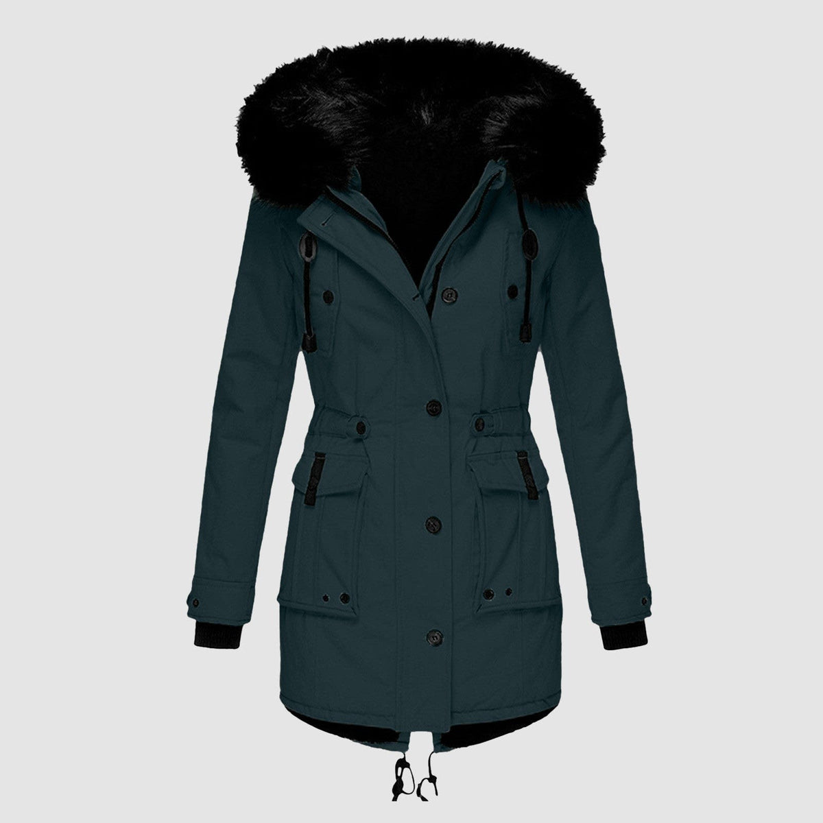 Women's Faux Fur Hooded Winter Coat | Sonia_7