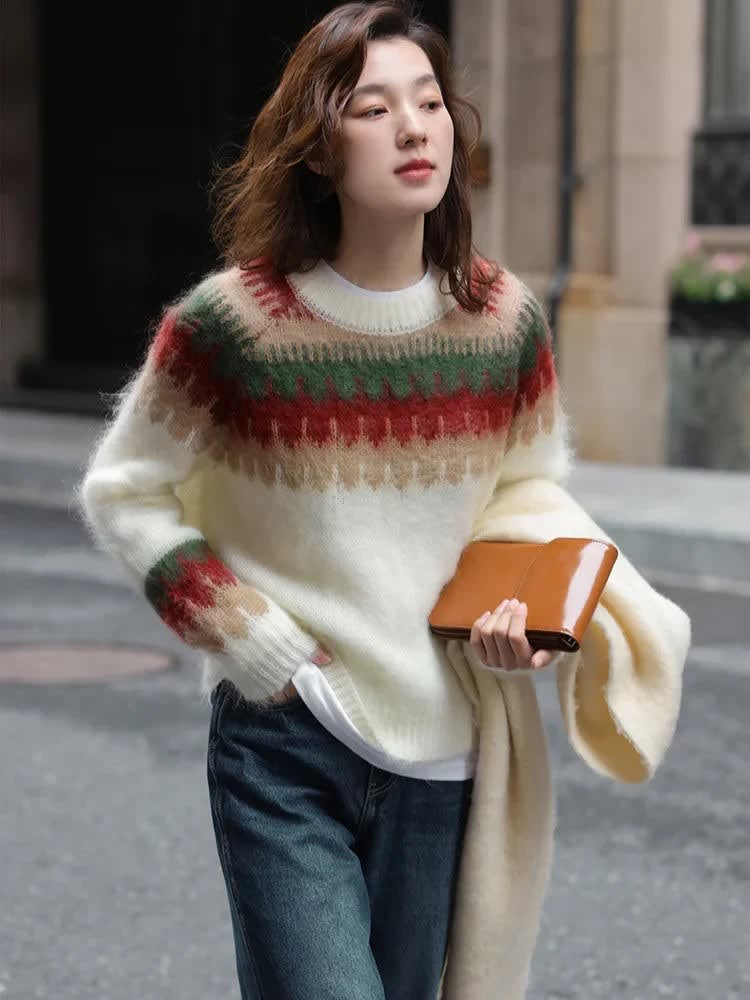 Women's Ugly Christmas Chunky Knit Jumper | Clara_3