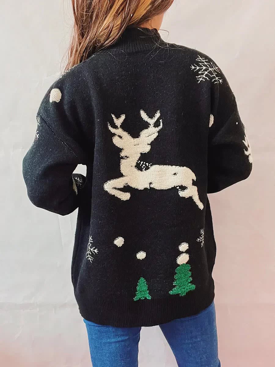 Women's High Neck Ugly Christmas Jumper | Siobhan_4