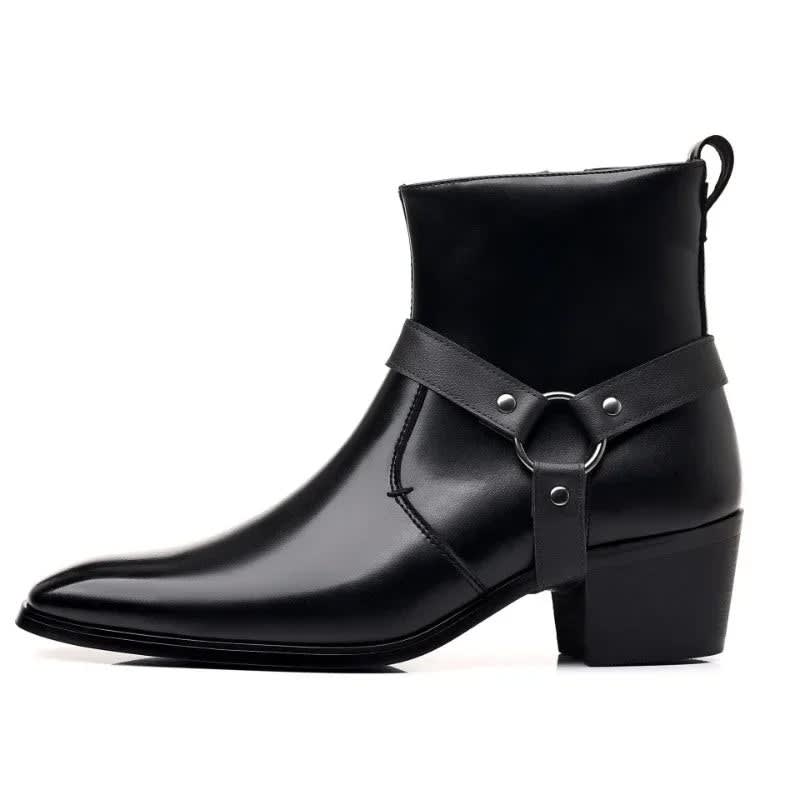 Men's Zip-Up Western Ankle Boots | Stephen_2