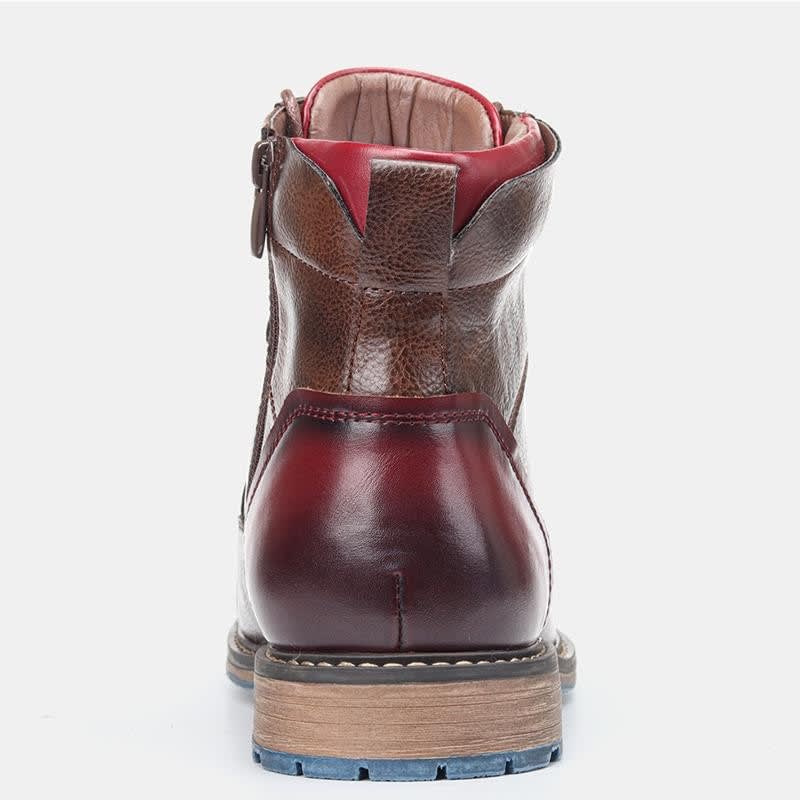 Men's Leather Cap Toe Ankle Boots | Lachie_5