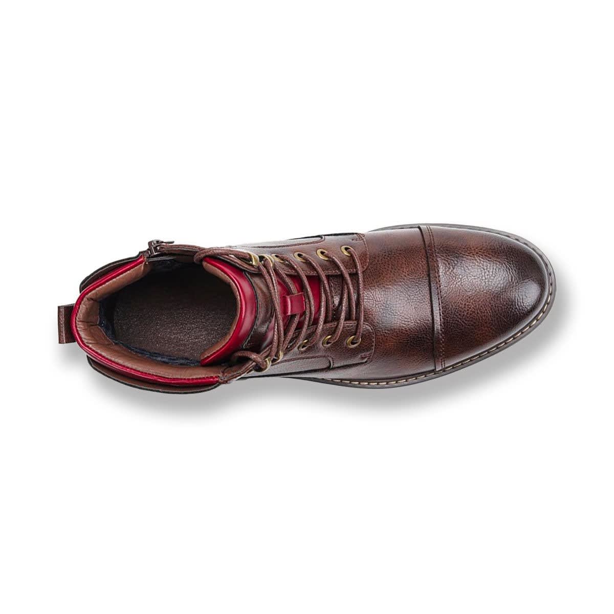 Men's Leather Cap Toe Ankle Boots | Lachie_6