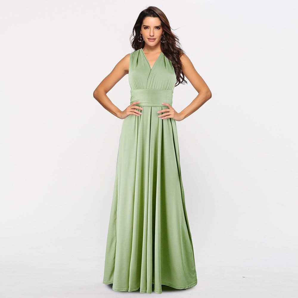 Women's Backless Multiway Bandage Party Maxi Dress | Polly_30