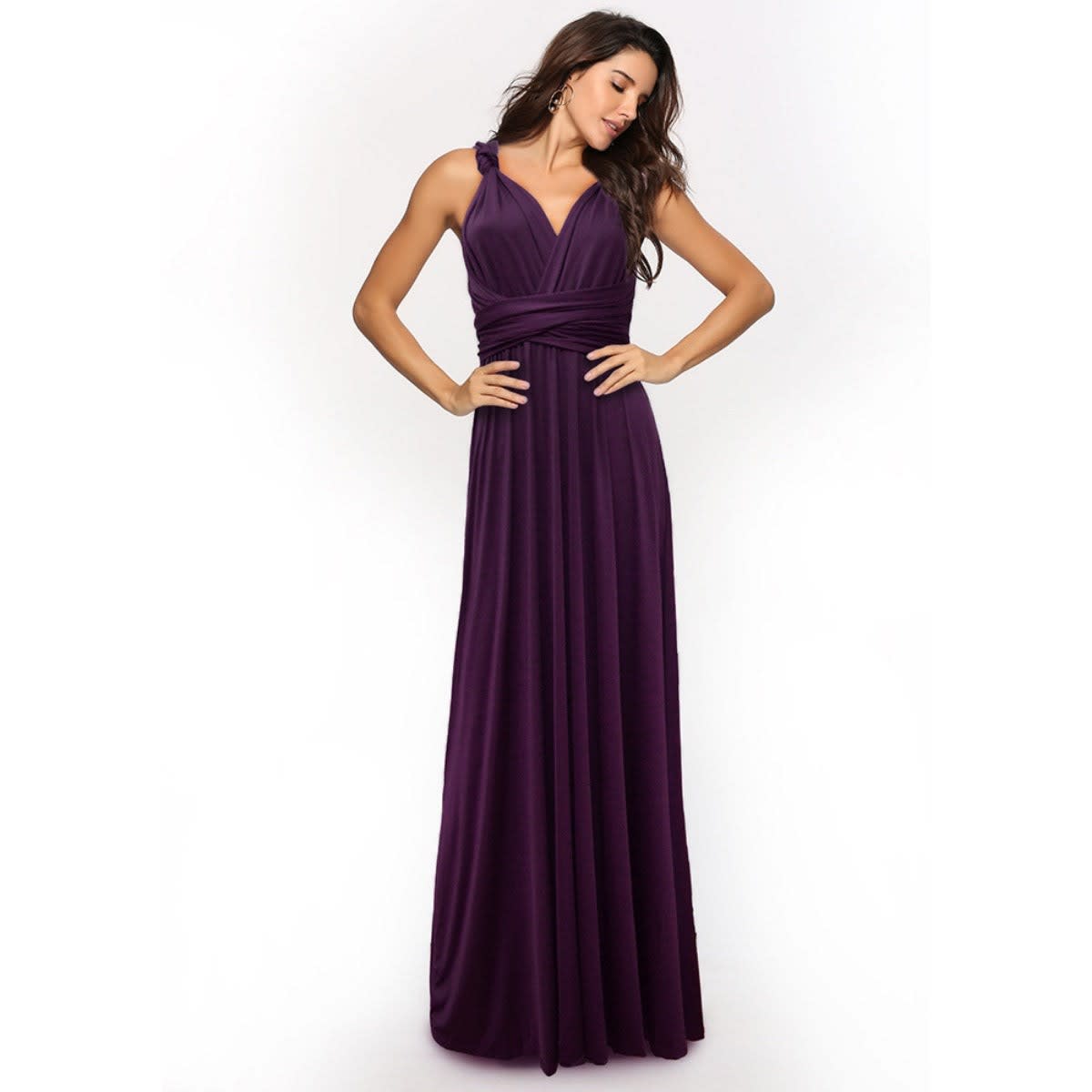 Women's Backless Multiway Bandage Party Maxi Dress | Polly_5