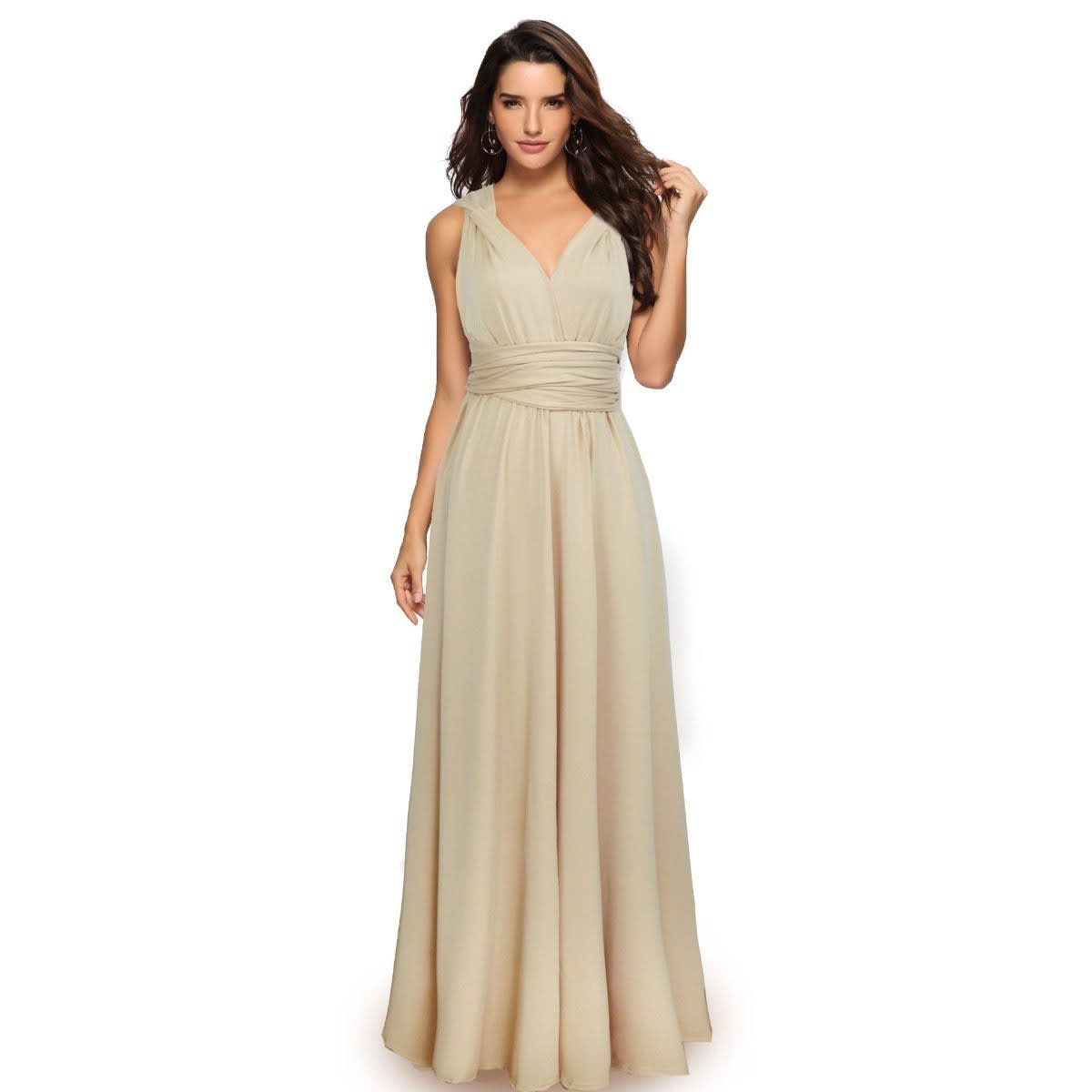 Women's Backless Multiway Bandage Party Maxi Dress | Polly_8
