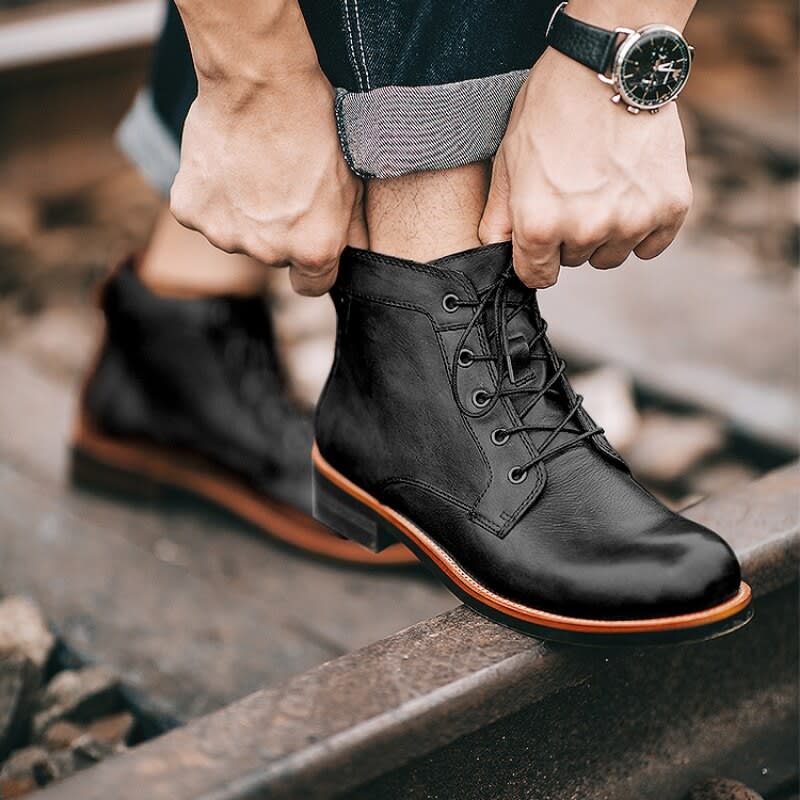 Men's Orthopedic Leather Boots | Ray_1