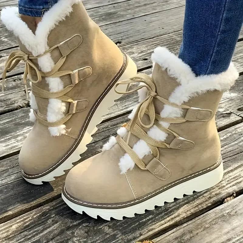 Women's Faux Suede Platform Ankle Boots | Noelle_2