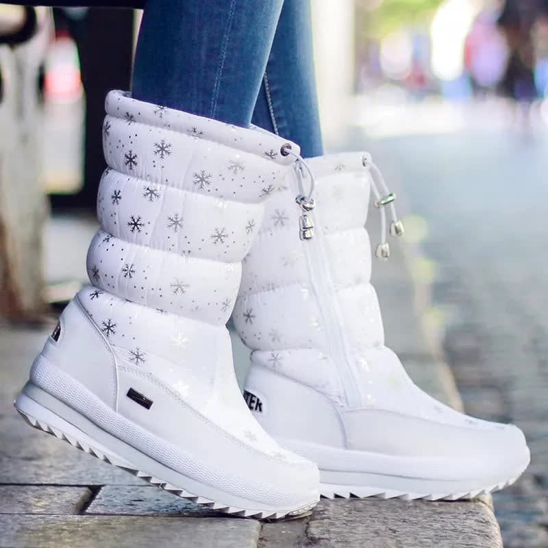 Women's Padded Mid Calf Snow Boots | Marina_1