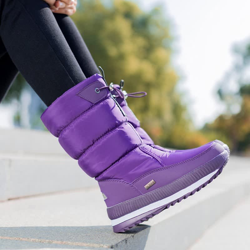 Women's Padded Mid Calf Snow Boots | Marina_5