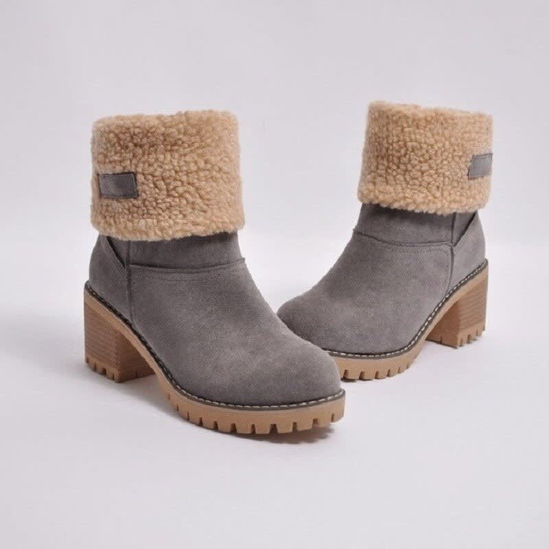 Women's Faux Fur Cuff Ankle Boots | Darcey_1